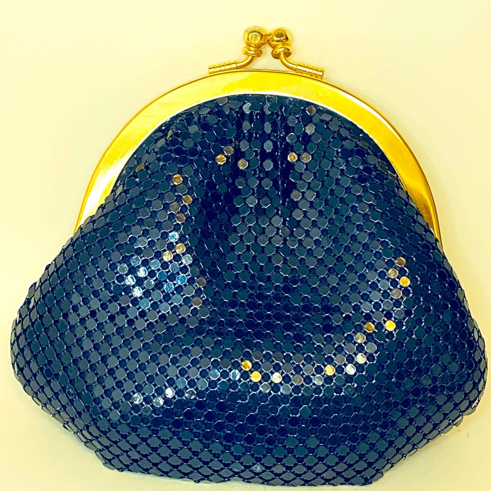 Vintage La Regale Navy Formal Clutch with strap